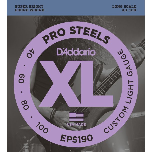D'Addario EPS190, Custom Light 040 - 100
